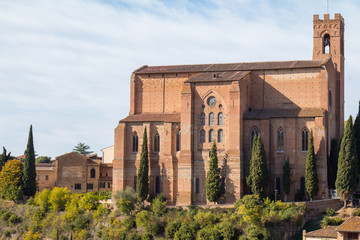 Basilica of San Domenico is a basilica church in Siena and it has a gothic appearance.