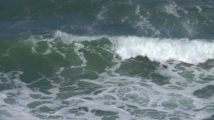 Wall Mural - Big stormy ocean wave, slow motion