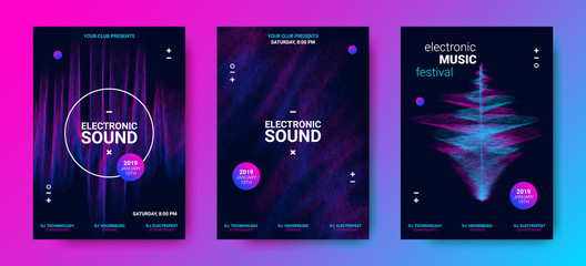 Sticker - Wave Music Posters Set.