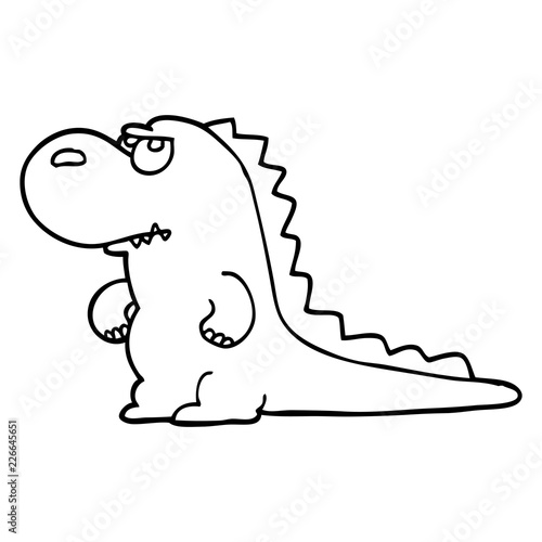 Line Drawing Cartoon Annoyed Dinosaur Buy This Stock Vector And Explore Similar Vectors At Adobe Stock Adobe Stock,Pretty Full Body Easy Drawings Of Girls