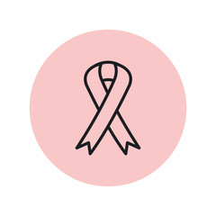 Poster - pink ribbon breast cancer