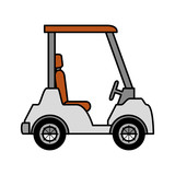 Fototapeta  - golf cart isolated icon