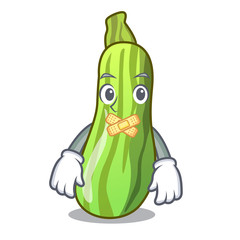 Poster - Silent fresh vegetable zucchini isolated on mascot