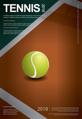 Poster - Tennis Championship Poster Vector illustration