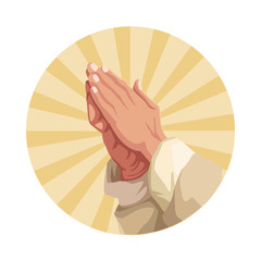 Hands praying sign