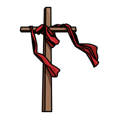 Poster - Cross catholic symbol