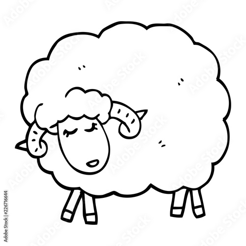 Line Drawing Cartoon Black Sheep Buy This Stock Vector And Explore Similar Vectors At Adobe Stock Adobe Stock