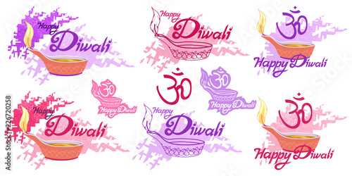 Diwali Hindu Festival Light Festival Happy Diwali Holiday Illustration Of Burning Diya Festival Of India Vector Artwork Buy This Stock Vector And Explore Similar Vectors At Adobe Stock Adobe Stock