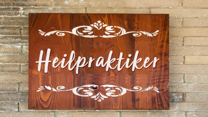 Wall Mural - Schild 344 - Heilpraktiker