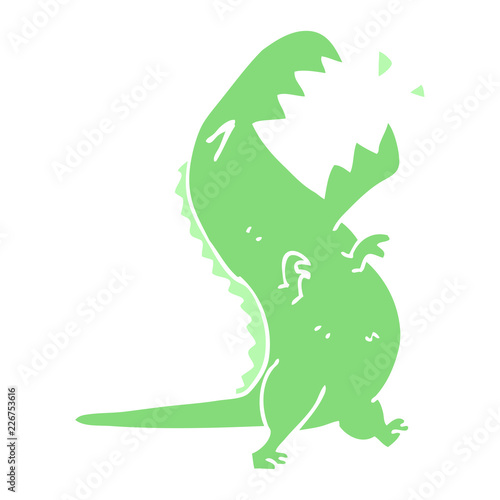Fotografía cartoon doodle roaring t rex