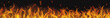Translucent long fire flame with horizontal seamless repeat on transparent background. For used on dark backgrounds. Transparency only in vector format