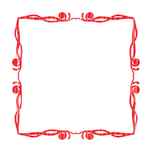 Red Grunge Frame Vector