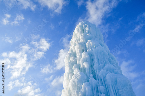巨大な氷の塔 北海道千歳市 Stock Photo Adobe Stock