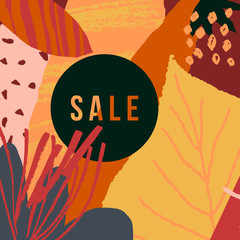 Sticker - Abstract Autumn Sale Design