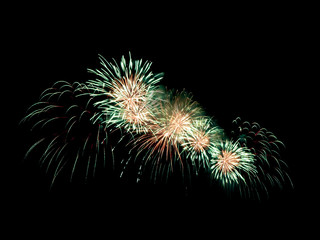 Fireworks on black background 4