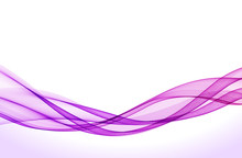 Abstract Vector Background With Purple Smooth Color Wave.