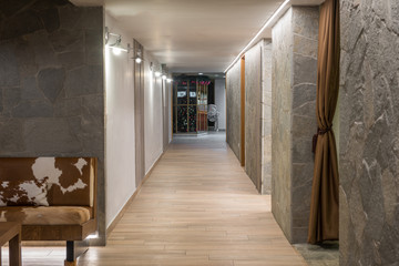 Wall Mural - empty htel hallway