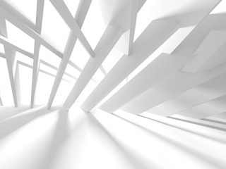  Abstract Modern White Architecture Background