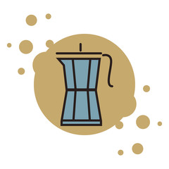 Sticker - French press coffee