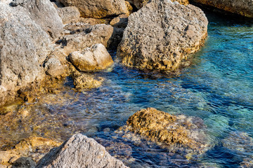 Rocky Coast. Adriatic Sea