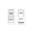 On off switch button ui isolated white background. Vector illustration