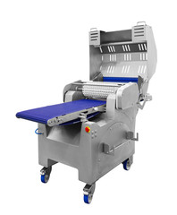 Poster - Production line in food factory line conveyor machine solated on white background