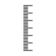 Measuring scale, markup for rulers in vertical position. Vector illustration.
