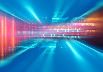 digital code number abstract technology background