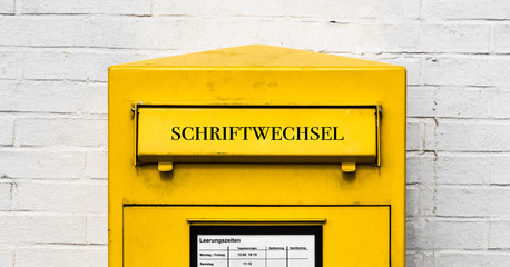 Poster - Schriftwechsel Briefkasten