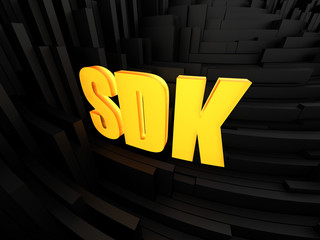 Wall Mural - sdk acronym (software development kit)