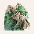 © Rawpixel.com - The Great Wall of China painted by watercolor