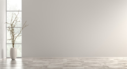 Interior background 3d render
