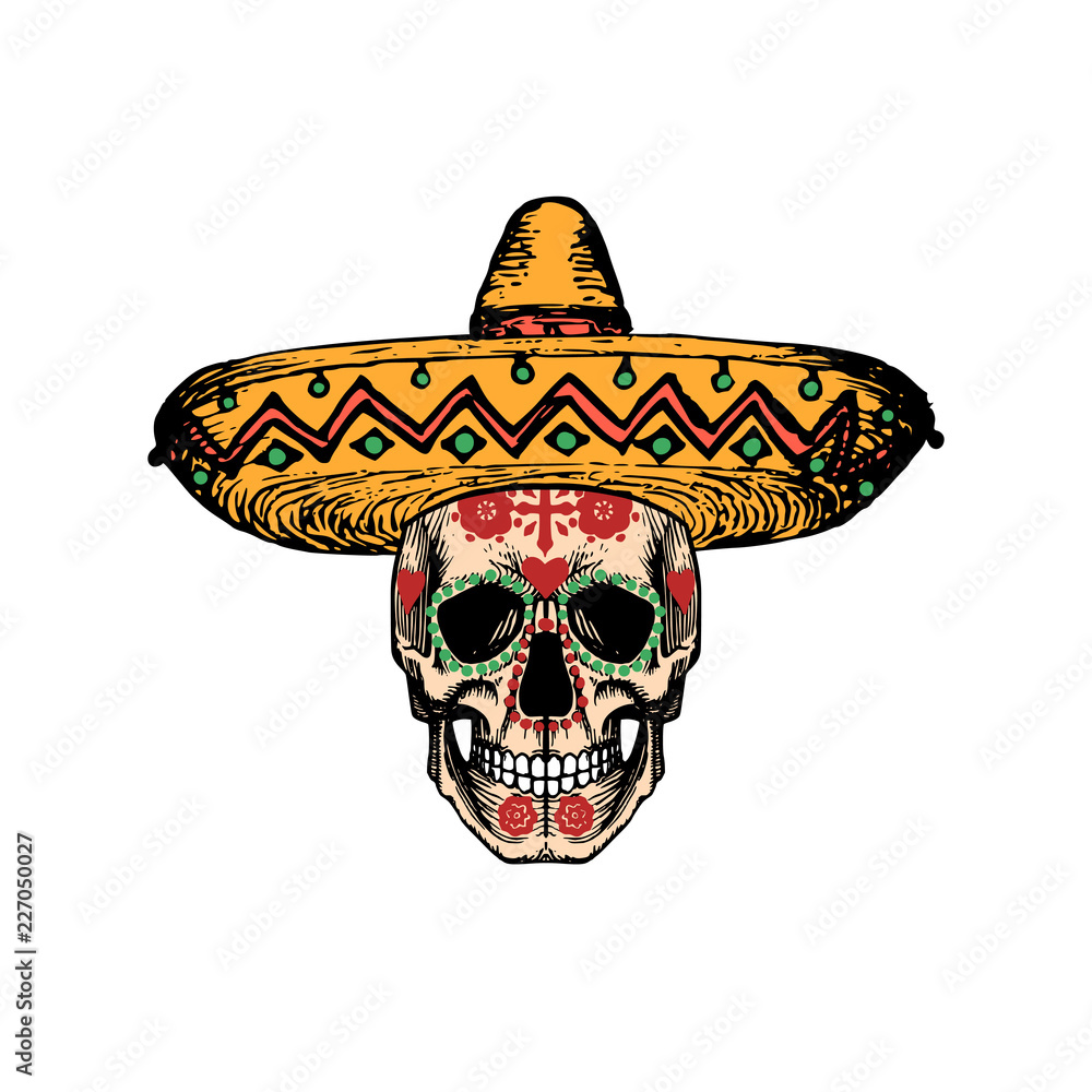 Day of the Dead Sombrero Day of the Dead Sombrero