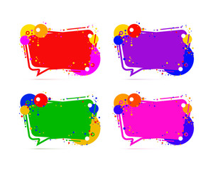 Wall Mural - Frame color set design on the white background. Vector illustration