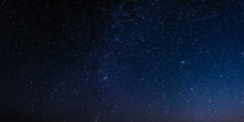 Night Sky With Stars And Galaxy In Outer Space, Universe Background