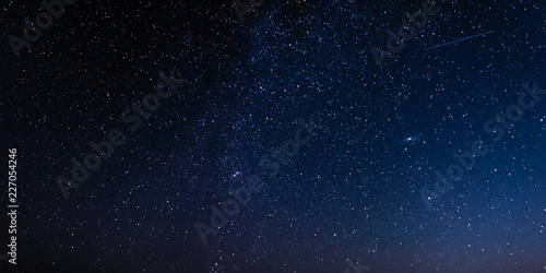 Night sky with stars and galaxy in outer space, universe background Poster Mural XXL