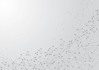 Wall Mural - Polygonal connection abstract background