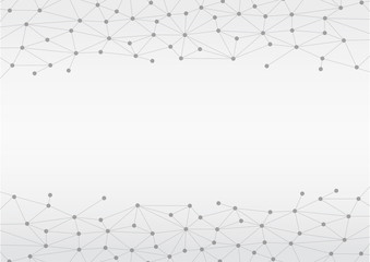 Wall Mural - Polygonal connection abstract background