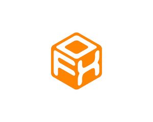 Fototapete - Vector logo FOX. Label for your design.
