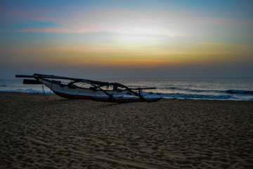 Canvas Print - Sunset in Negombo