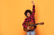 © neonshot - African american teenage boy posing.