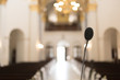 microphone in church