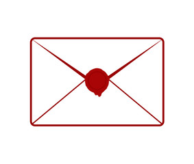 Poster - envelope close with wax seal