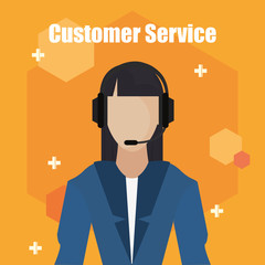 Canvas Print - customer service call center