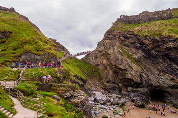 Wall Mural - Tintagel Castle in Cornwall - a famous landmark in England