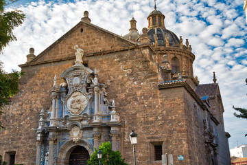 Wall Mural - Famous Granada churches in a historic city center