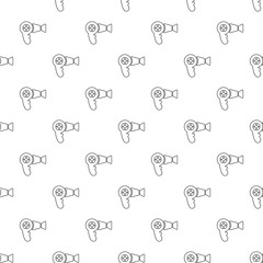 Wall Mural - Hair dryer pattern vector seamless repeating for any web design