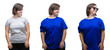 © Krakenimages.com - Collage of down sydrome woman over isolated background looking away to side with smile on face, natural expression. Laughing confident.