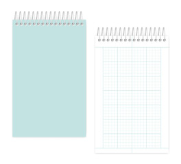 Wall Mural - Spiral junior legal size notebook with squared metric field rule sheets