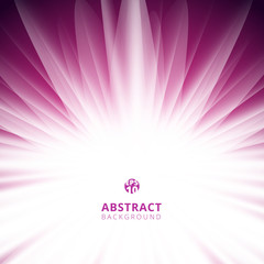 Wall Mural - abstract pink radial lines background with copy space.